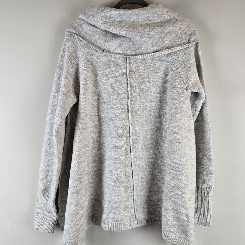 For Thee Women's Gray Alpaca Blend Cowlneck Sweater‎ Large Oversized Soft.D113 - Picture 5 of 9
